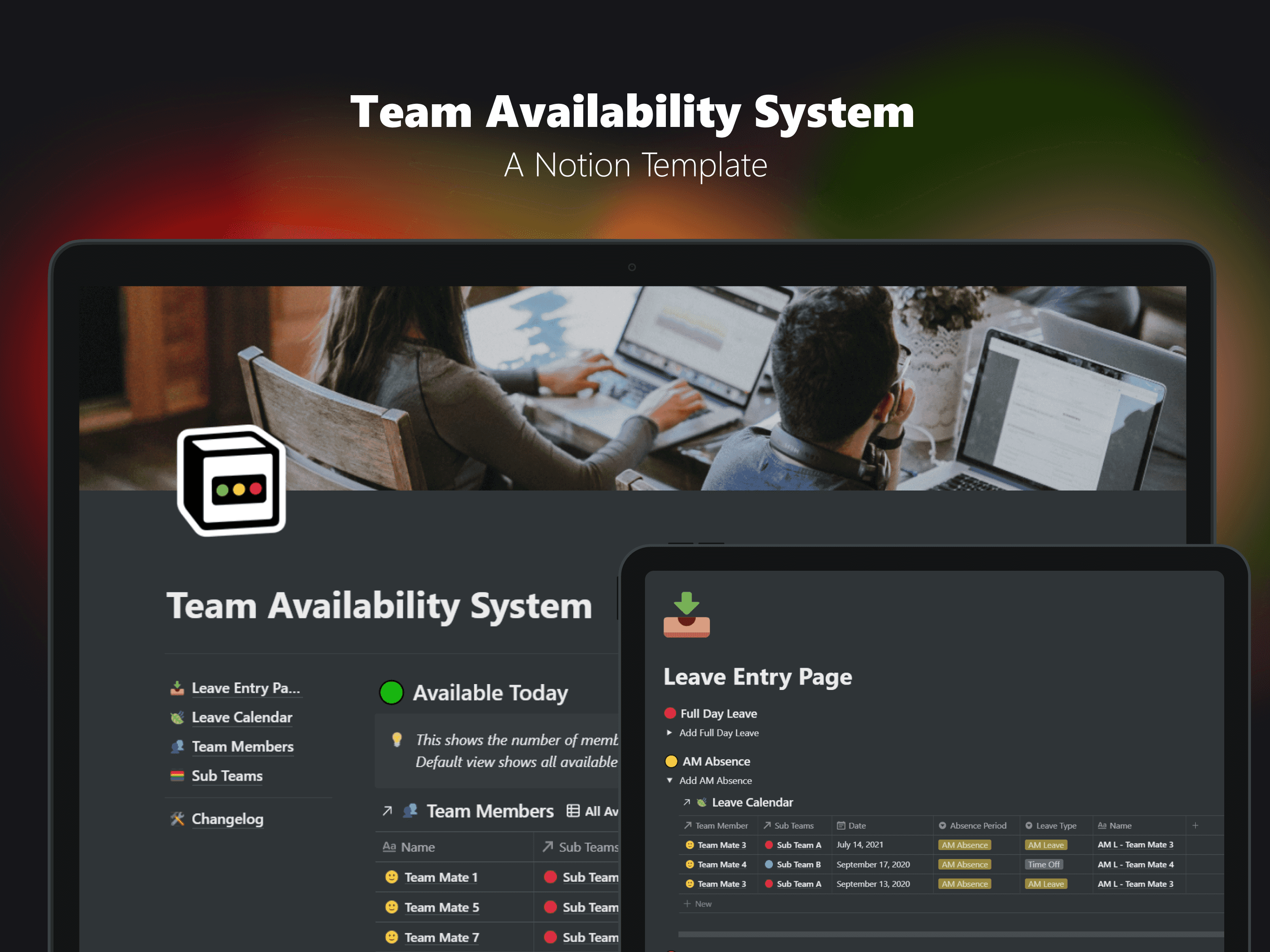 Team Availability System